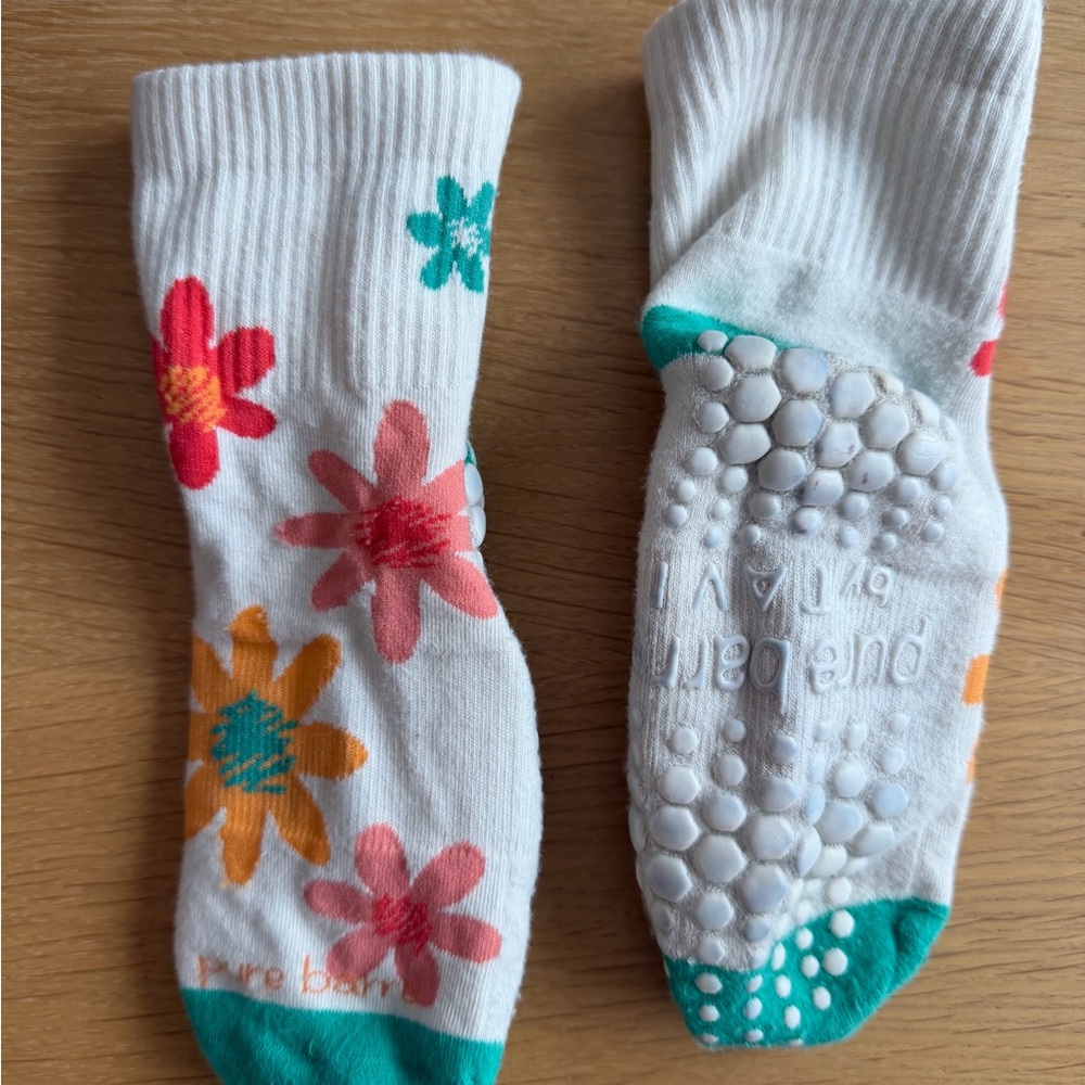 Grip Socks - Spring Flowers - Pure Barre